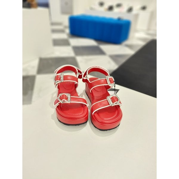 [부산점] Line Buckle Strap Sandal(RED)DG2AM25047RED