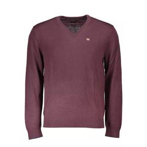 4703582 Napapijri Timeless Wool V-Neck Mens Sweater