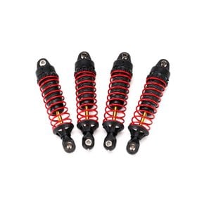 AX7665 Shocks GTR hard-anodized PTFE-coated aluminum with TiN shafts (fully assembled w/ springs) (4)