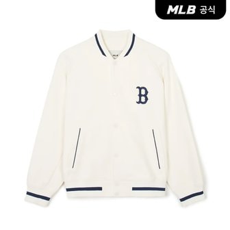 MLB [코리아공식]클래식 모노그램 저지자가드 나글란 바시티자켓 BOS (Cream)