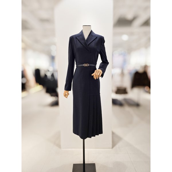 [파주점] [더아이잗컬렉션]글리터 테일러드 칼라 롱 원피스 CRAA0OP381