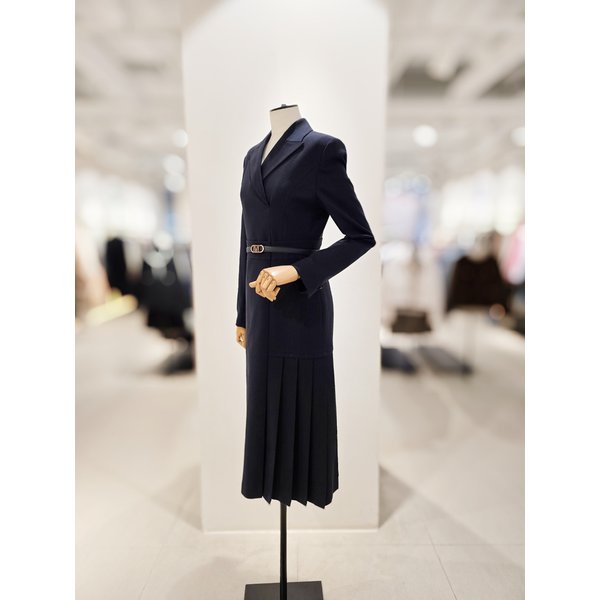 [파주점] [더아이잗컬렉션]글리터 테일러드 칼라 롱 원피스 CRAA0OP381