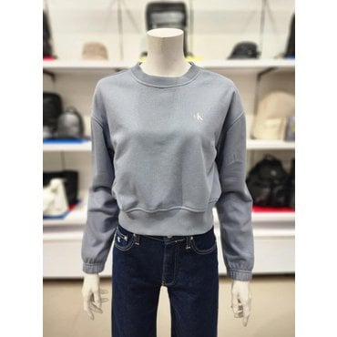 Calvin Klein Jeans [파주점] [캘빈클라인진]CK진여성 스몰로고 크롭 맨투맨(J223490-PN6)