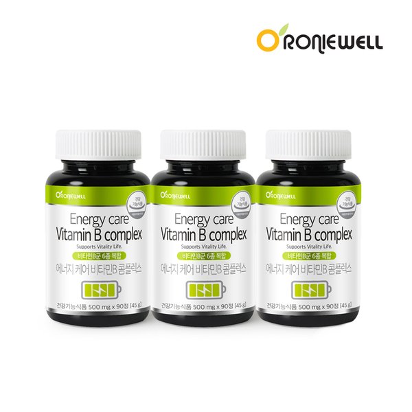 에너지케어 비타민B 콤플렉스 90정 x 3개 (총 9개월분)