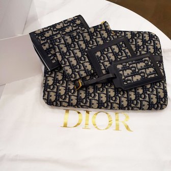 DIOR 디올 트래블 가방 파우치 OBLIQUE BLUE S5476CTZQ M928