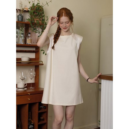 던드롭 DD_Classical sleeveless dress_IVORY