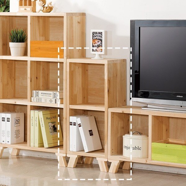 루나2단2칸삼나무책장FI