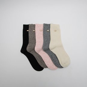 (SC-0044)HAIRY RIBBED SOCKS