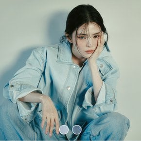 375510 한소희 중기장 데님 자켓