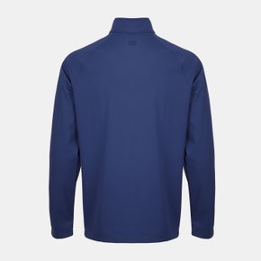 남자 인터락 슬림 핏 모크넥 긴팔티셔츠 네이비 블루 G4MF22K151BPRNT