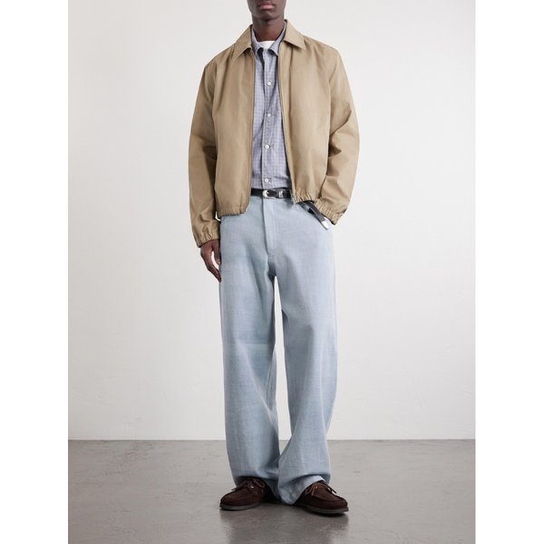 레미 릴리프 체크 코튼 포플린 셔츠 46376663163074115