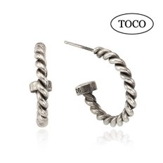 토코(TOCO) 925 Silver Twist Earring