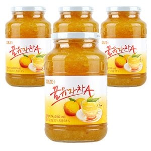  담터 꿀유자차A 1kg x 4개