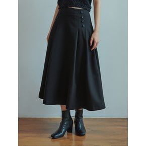 Moi button skirt (black)