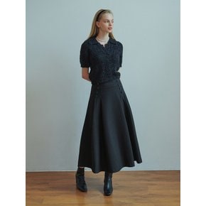 Moi button skirt (black)