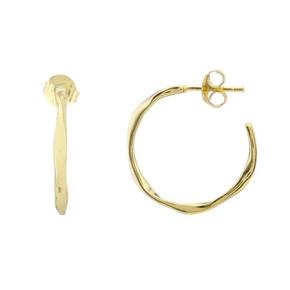 아우리 주얼리 이어링 E1340 Ronda Piccolo Polished Gold Vermeil Hoop Earrings