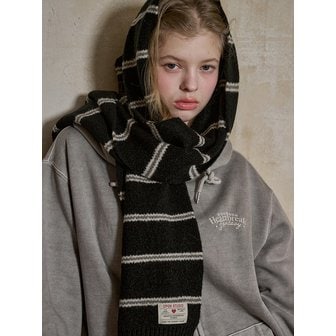 꼼파뇨 (CPGN) 코코 스트라이프 머플러 블랙