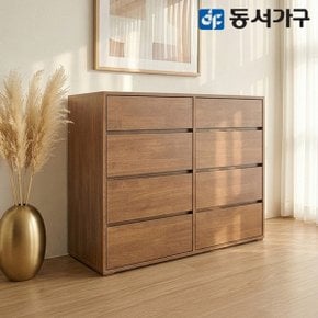 카도 1000 4단  모듈 수납장_월넛 DF645849