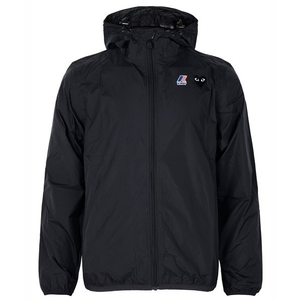 [부산점] X까웨 25FW 블랙 플레이 윈드브레이커 후드 집업 자켓 AZ-J507-051-1