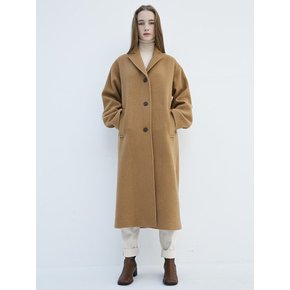 Camel Angora Wool oversized Coat