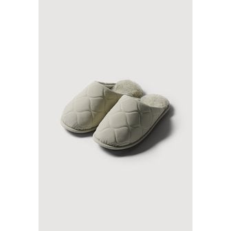 JAJU 패딩 극세사 거실화_230-245mm_카키그레이 J615401000400