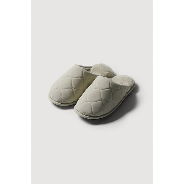 패딩 극세사 거실화_230-245mm_카키그레이 J615401000400