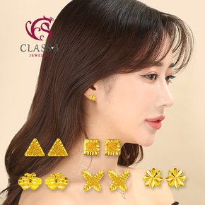 순금24K 미니귀걸이2+18K장식_0.90g~0.99g 5종