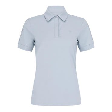 세인트앤드류스 (24 S/S ) 여성 웨이브 라인 칼라 반팔 티셔츠 (821D2TO401BL)