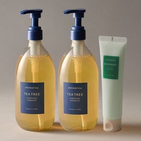 티트리 퓨리파잉 샴푸 750ml 2개+로즈마리 트리트먼트 160ml