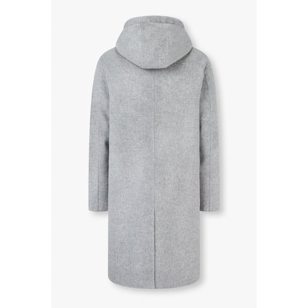 울 블렌드 후디드 캐주얼 코트 1915308012000