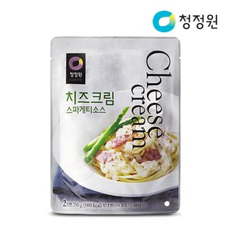  청정원 치즈크림 스파게티 파우치 250g x6개