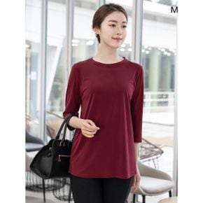 엄마옷 아이스 라운드 7부티셔츠 MQG111462 마담 미시옷 중년여성의류 빅사이즈 .._P318767638