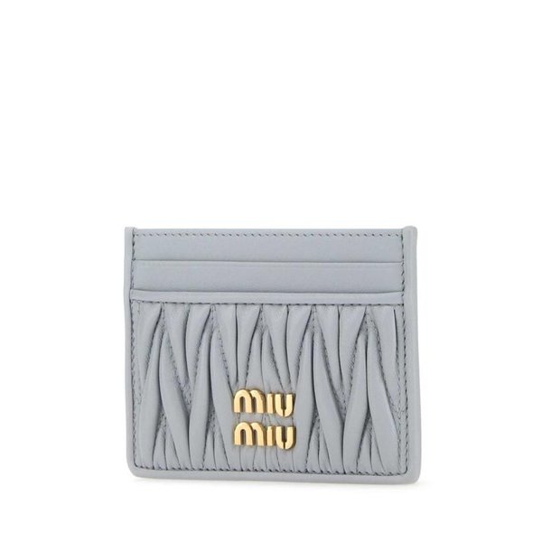 24FW 미우미우 카드지갑 5MC076 2FPP F0164 Free Pearl Grey