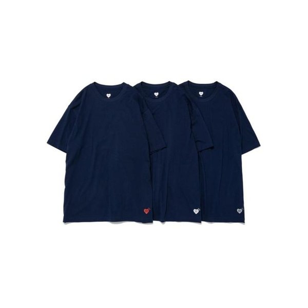 26SS 휴먼메이드 반팔 티셔츠 HM00CS001 NAVY DOM