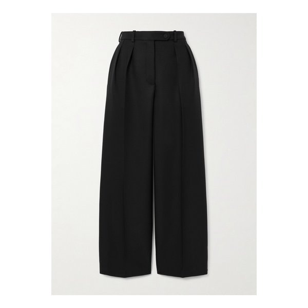 바트 크롭 플리츠 울 실크 블렌드 바라테아 와이드 팬츠 1647597345903748