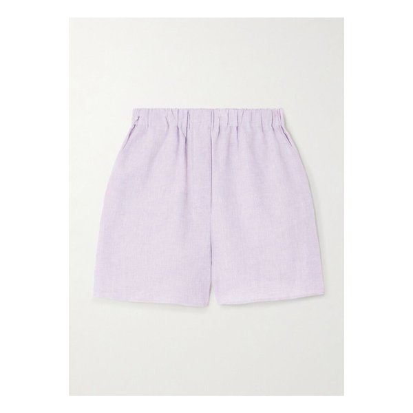 안젤로 리넨 스트레이트 쇼츠 퍼플 1647597355226297