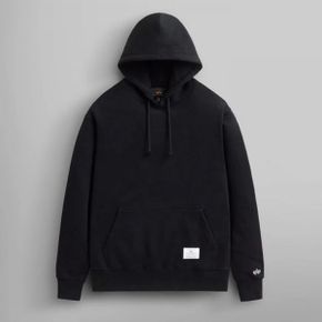 ESSENTIAL HOODIE USE51502C1 BLACK 에센셜 후드티 후드