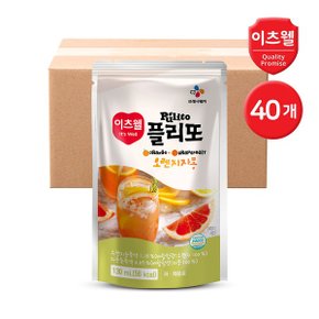 플리또 오렌지자몽 과일주스 파우치 130ml 40개_P364795459