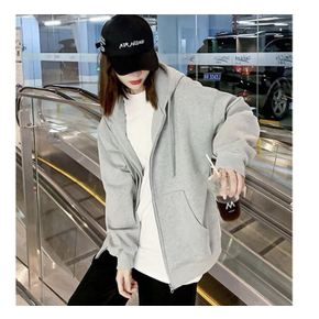 까사도르 남여공용 심플 오버핏 후드집업