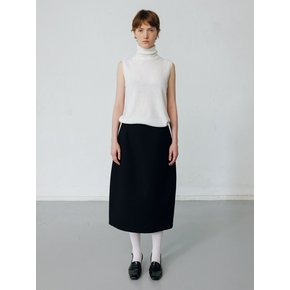 MID-WEIGHT COTTON MIDI SKIRT