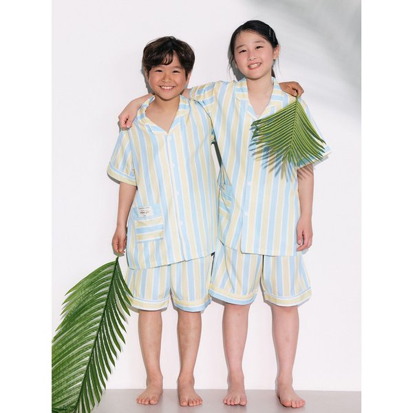 26 Summer Silk Fit Nimbus Kids Junior Short-Sleeved Pajamas Set