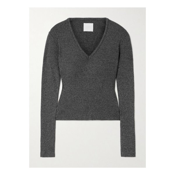 엠마 골지 스트레치 니트 스웨터 블랙 1647597346690022