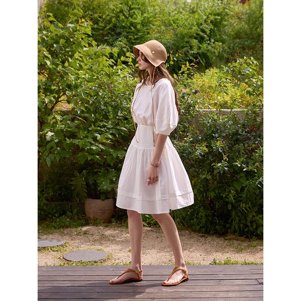 텐셀 티어드 볼륨원피스