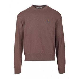 비비안웨스트우드 남성 Alex 크루 넥 스웨터 27010012Y001V D408 Brown /15 577998