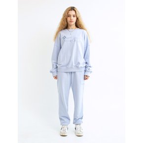 FLOWER LOGO SWEATSHIRT SET UP_SKY BLUE