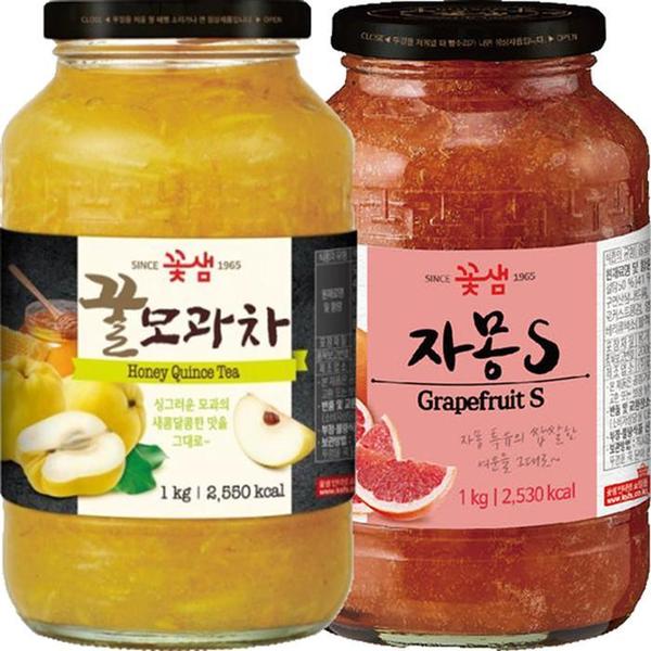꽃샘 꿀모과차 1kg+자몽차S 1kg (S12061359)