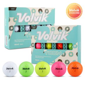 [ [VOLVIK] 볼빅 NEW 툰 2피스 골프공 12p