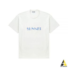 써네이 24 CLASSIC T-SHIRT BIG LOGO PENNELLATA (PRTWXJER011 JER012 7433) (클래식 빅