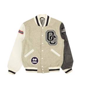 4238845 Opening Ceremony Light Grey Wool OC Classic Varsity Jacket