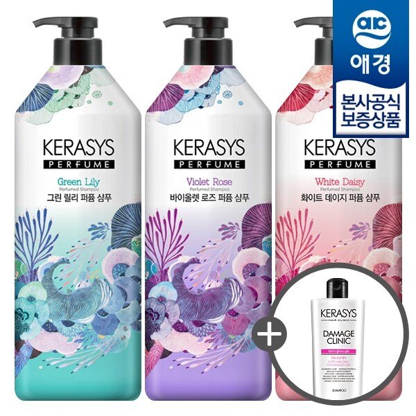 케라시스 퍼퓸 샴푸/린스 1L x2개 +샴푸 180ml 증정